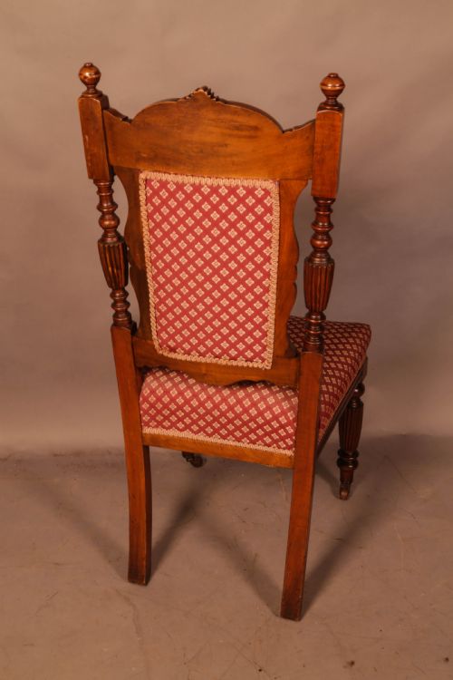 A SET OF 6 LATE VICTORIAN DINING CHAIRS - ADDITIONAL PHOTO 6