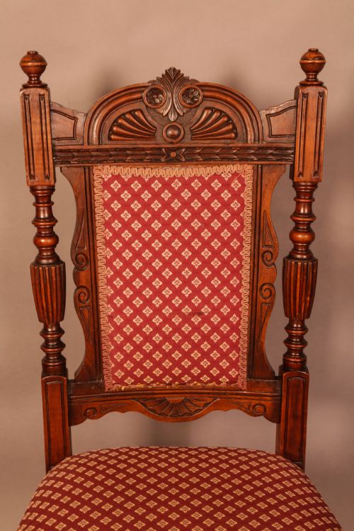 A SET OF 6 LATE VICTORIAN DINING CHAIRS - ADDITIONAL PHOTO 7
