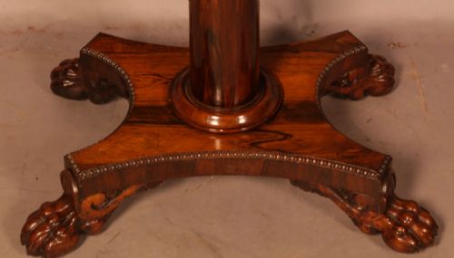 A ROSEWOOD WILLIAM IV GAMES TABLE - ADDITIONAL PHOTO 3