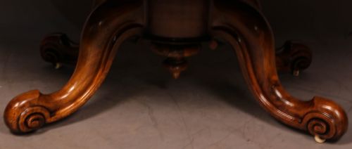 A SUPERB VICTORIAN COFFEE TABLE BURR WALNUT - ADDITIONAL PHOTO 5
