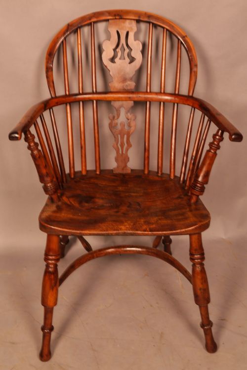 a rare george nicholson best model yew windsor chair - CATEGORY: ANTIQUE CHAIRS - DATED 19TH CENTURY