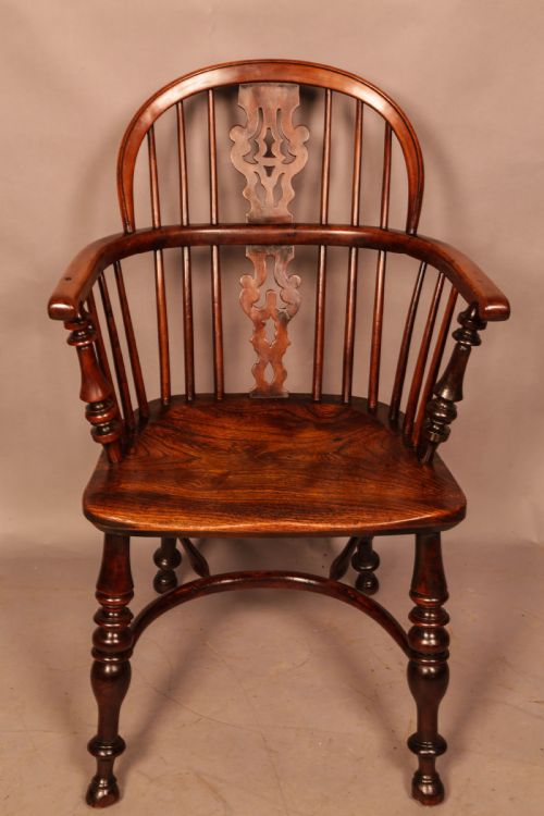 A SUPER ISAAC ALLSOP OF WORKSOP YEW WINDSOR CHAIR - ADDITIONAL PHOTO 1