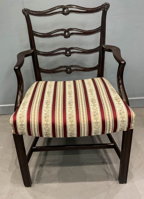 a set of 12 ribbon back dining chairs mahogany - CATEGORY: ANTIQUE CHAIRS - DATED 1920