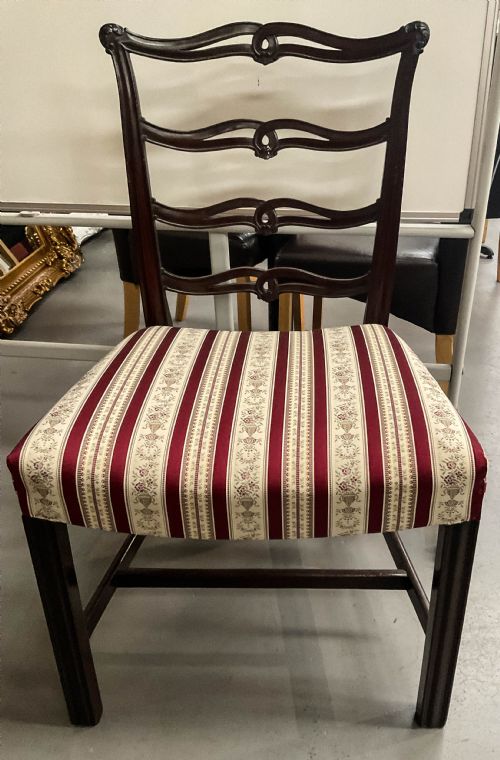A SET OF 12 RIBBON BACK DINING CHAIRS MAHOGANY - ADDITIONAL PHOTO 16