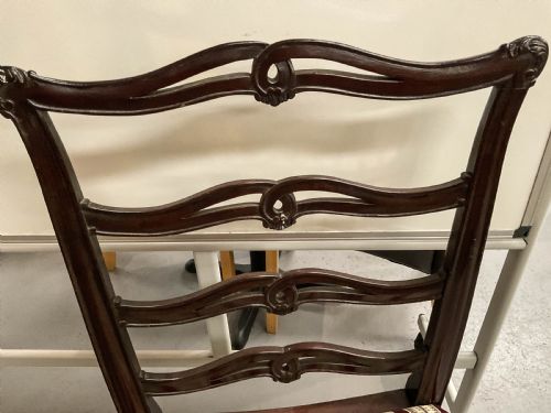 A SET OF 12 RIBBON BACK DINING CHAIRS MAHOGANY - ADDITIONAL PHOTO 19