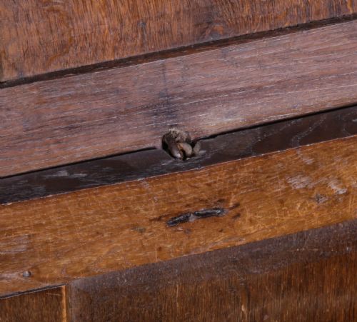 A 17TH C OAK COFFER ER 1692 - ADDITIONAL PHOTO 6