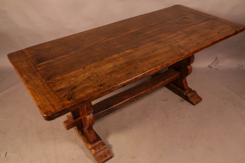 A 19TH CENTURY OAK REFECTORY TABLE SEATS 6 - ADDITIONAL PHOTO 6