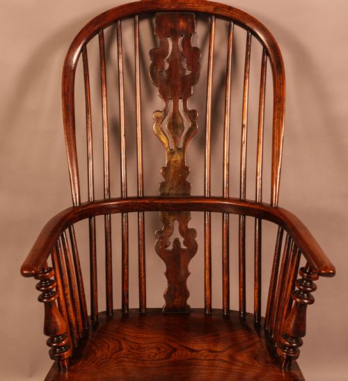 GOOD HIGH BACK WINDSOR CHAIR BENJAMIN GILLING OF WORKSOP - ADDITIONAL PHOTO 4