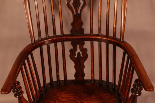 GOOD HIGH BACK WINDSOR CHAIR BENJAMIN GILLING OF WORKSOP - ADDITIONAL PHOTO 8