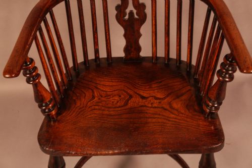 GOOD HIGH BACK WINDSOR CHAIR BENJAMIN GILLING OF WORKSOP - ADDITIONAL PHOTO 9
