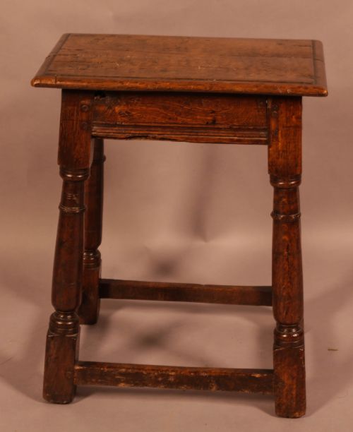 a 17th century joints stool - CATEGORY: ANTIQUE STOOLS - DATED 17TH CENTURY