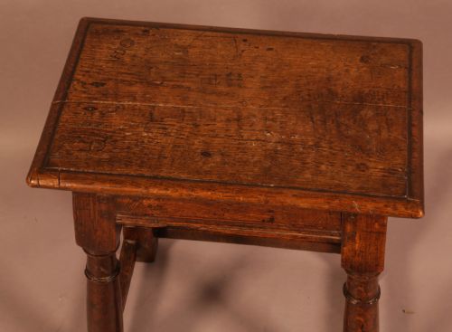 A 17TH CENTURY JOINTS STOOL - ADDITIONAL PHOTO 2