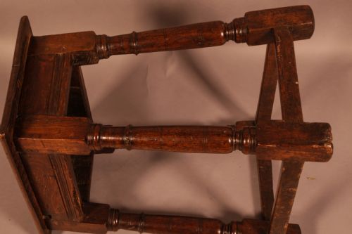 A 17TH CENTURY JOINTS STOOL - ADDITIONAL PHOTO 3