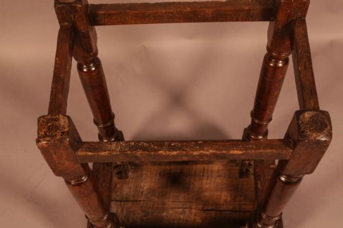 A 17TH CENTURY JOINTS STOOL - ADDITIONAL PHOTO 5