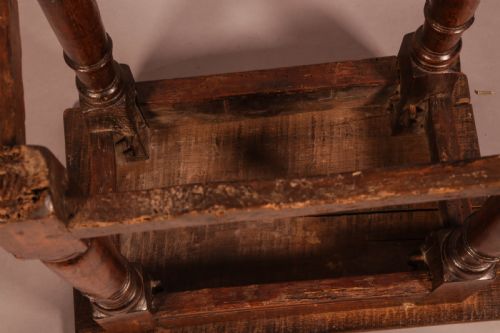 A 17TH CENTURY JOINTS STOOL - ADDITIONAL PHOTO 6