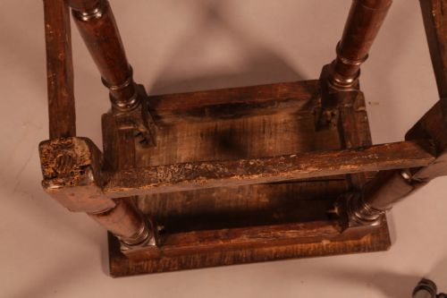 A 17TH CENTURY JOINTS STOOL - ADDITIONAL PHOTO 7