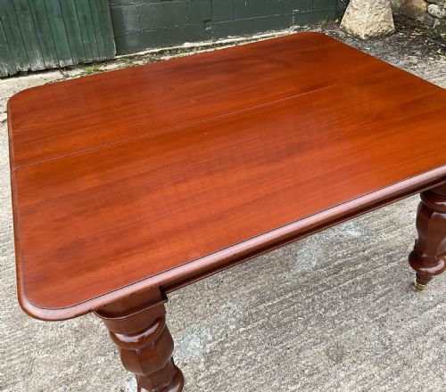 A FINE EARLY VICTORIAN EXTENDING DINING TABLE MAHOGANY SEAT 1214 - ADDITIONAL PHOTO 5