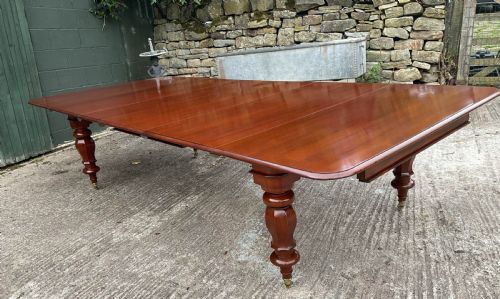 A FINE EARLY VICTORIAN EXTENDING DINING TABLE MAHOGANY SEAT 1214 - ADDITIONAL PHOTO 10