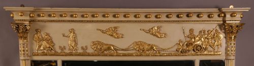 A 19TH C OVERMANTLE CLASSICAL FIGURES - ADDITIONAL PHOTO 1