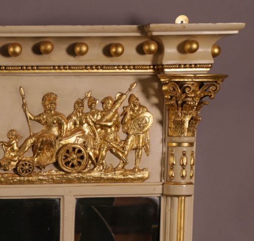 A 19TH C OVERMANTLE CLASSICAL FIGURES - ADDITIONAL PHOTO 2