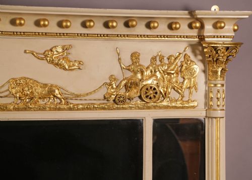 A 19TH C OVERMANTLE CLASSICAL FIGURES - ADDITIONAL PHOTO 4