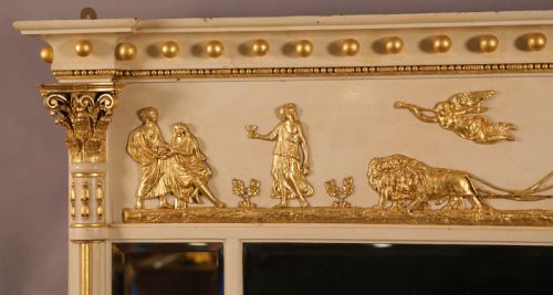 A 19TH C OVERMANTLE CLASSICAL FIGURES - ADDITIONAL PHOTO 5