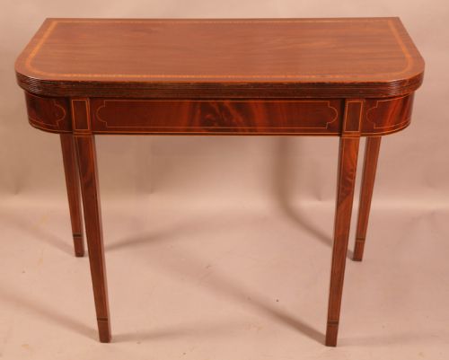 georgian mahogany games table - CATEGORY: ANTIQUE TABLES - DATED 18TH CENTURY