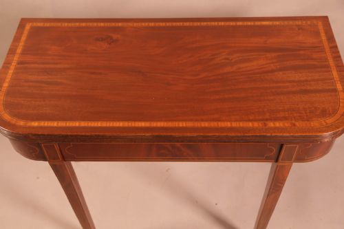 GEORGIAN MAHOGANY GAMES TABLE - ADDITIONAL PHOTO 3