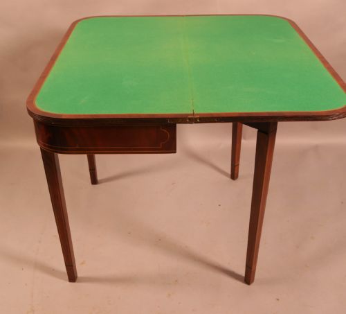 GEORGIAN MAHOGANY GAMES TABLE - ADDITIONAL PHOTO 6