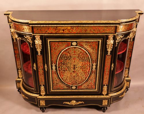 A FABULUS BOULLE WORK CREDENZA VICTORIAN - ADDITIONAL PHOTO 3