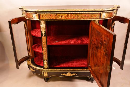 A FABULUS BOULLE WORK CREDENZA VICTORIAN - ADDITIONAL PHOTO 6