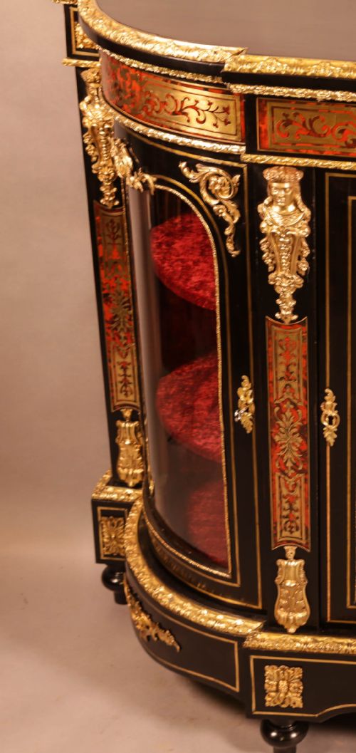 A FABULUS BOULLE WORK CREDENZA VICTORIAN - ADDITIONAL PHOTO 11