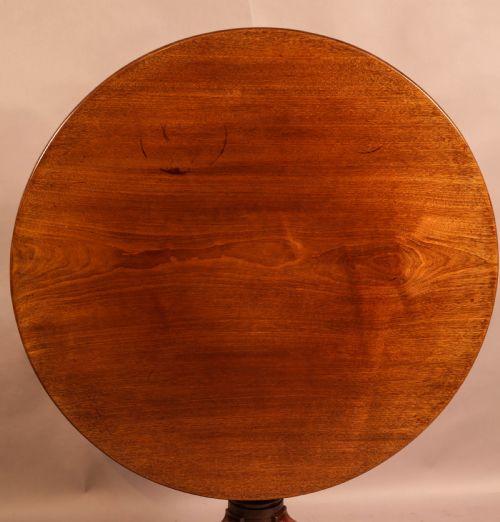 A GEORGIAN MAHOGANY TRIPOD SUPPER TABLE - ADDITIONAL PHOTO 1