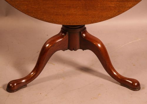 A GEORGIAN MAHOGANY TRIPOD SUPPER TABLE - ADDITIONAL PHOTO 2