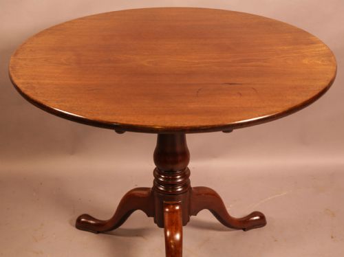 A GEORGIAN MAHOGANY TRIPOD SUPPER TABLE - ADDITIONAL PHOTO 7