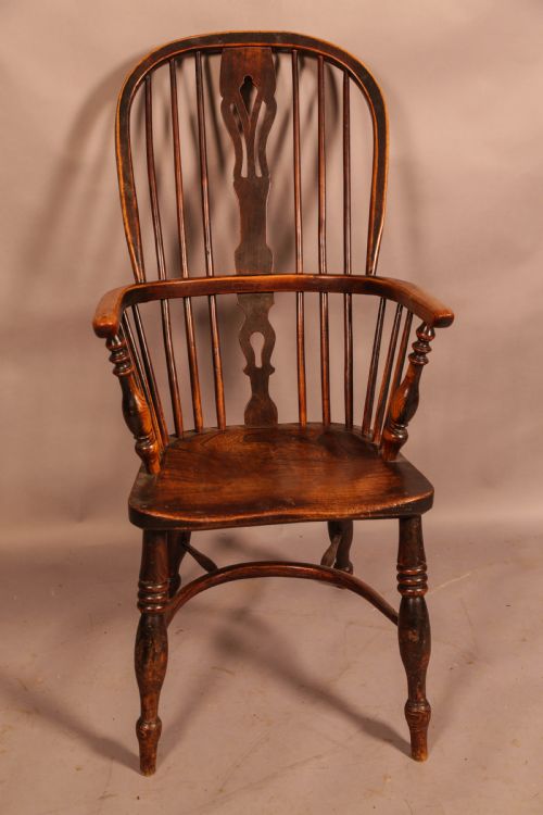 a good fred walker high back windsor chair - CATEGORY: ANTIQUE CHAIRS - DATED 19TH CENTURY