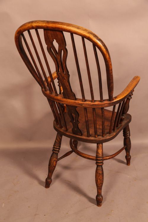 A GOOD FRED WALKER HIGH BACK WINDSOR CHAIR - ADDITIONAL PHOTO 2