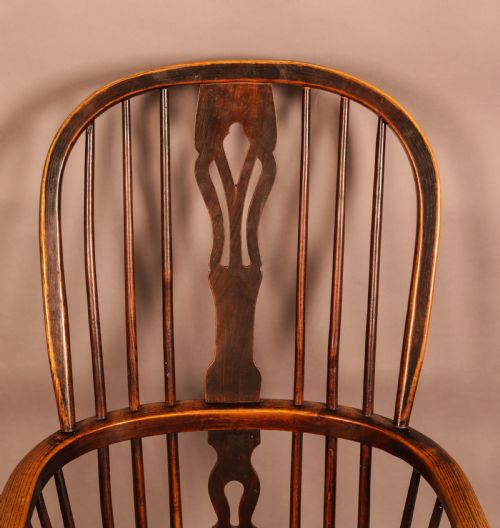 A GOOD FRED WALKER HIGH BACK WINDSOR CHAIR - ADDITIONAL PHOTO 6