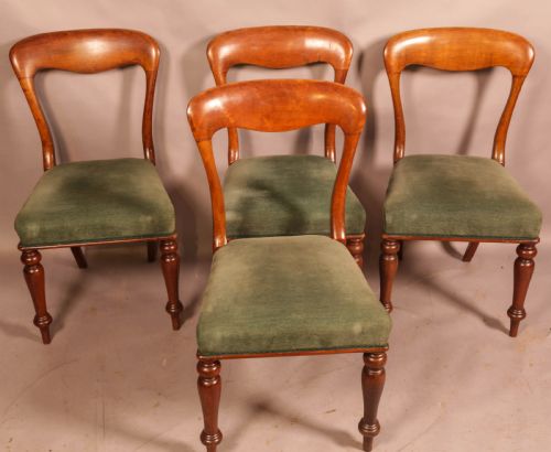 A SET OF 8 BALLOON BACK DINING CHAIRS - ADDITIONAL PHOTO 2