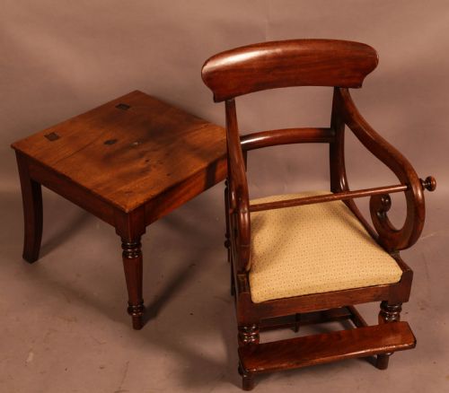 AN EARLY 19TH CENTURY CHILDS HIGH CHAIR - ADDITIONAL PHOTO 4