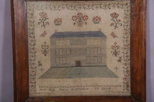 GIRL NEEDLE WORK SAMPLER JANE HALL - ADDITIONAL PHOTO 3