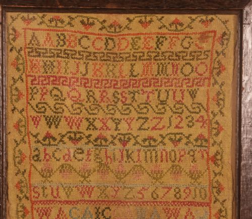A GIRL NEEDLEWORK SAMPLER BY CATHERINE ATCHIBALD AND CHRISTINA W WATSON - ADDITIONAL PHOTO 3