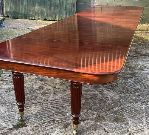 RARE IMPERIAL DINING TABLE 7 LEAVES SEATS 20 C 1830 - ADDITIONAL PHOTO 2