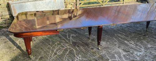 RARE IMPERIAL DINING TABLE 7 LEAVES SEATS 20 C 1830 - ADDITIONAL PHOTO 3