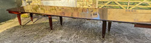 RARE IMPERIAL DINING TABLE 7 LEAVES SEATS 20 C 1830 - ADDITIONAL PHOTO 16
