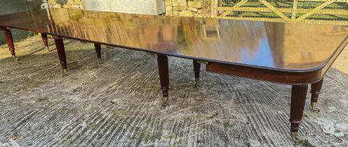 RARE IMPERIAL DINING TABLE 7 LEAVES SEATS 20 C 1830 - ADDITIONAL PHOTO 17
