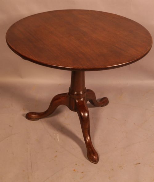 a good 18th century bird cage tripod supper table - CATEGORY: ANTIQUE TABLES - DATED 18TH CENTURY