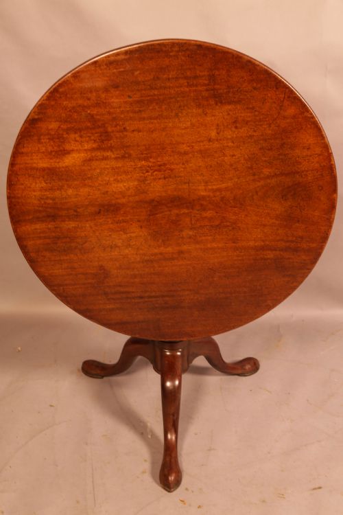 A GOOD 18TH CENTURY BIRD CAGE TRIPOD SUPPER TABLE - ADDITIONAL PHOTO 1