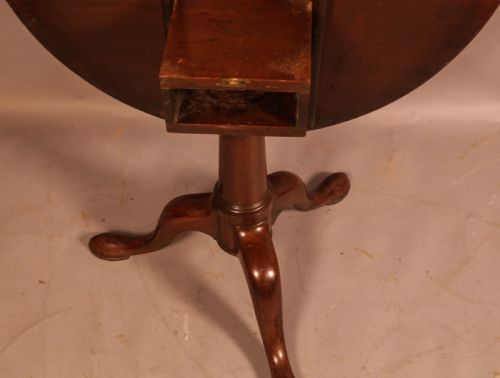 A GOOD 18TH CENTURY BIRD CAGE TRIPOD SUPPER TABLE - ADDITIONAL PHOTO 5