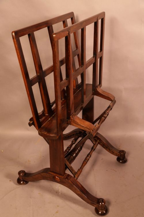 a rare country house folio stand in rosewood - CATEGORY: ANTIQUE MISCELLANEOUS - DATED 19TH CENTURY